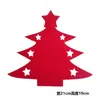 Suporte de mesa para talheres de árvore de Natal novo feltro de lã bolsa para garfo e colher mini árvore de Natal decoração de mesa de Natal talheres