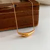 Collar Minimalista de Acero Inoxidable Estilo Coreano con Colgante Triangular Liso, Cadena de Clavícula de Lujo Ligero de Nicho, Accesorio de Cuello de Moda y Único para Mujeres
