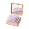 Nuevo Peine Espejo Plegable Portátil DIY Peine Plegable Peine de Cojín de Aire Peine Masajeador para Mujeres y Niños Peine Cuadrado Especial