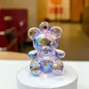 Llavero colgante de oso acrílico colorido, colgante de oso lindo, decoración, accesorio hecho a mano DIY, venta al por mayor