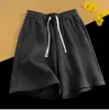 Shorts de Cor Sólida Masculino Verão 2025 Nova Marca Tendência Retro High Street Simples Cinco Pontos Basquete Esportivos Calças Casuais