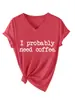 Probablemente necesito una camiseta casual, cómoda y versátil de mujer con cuello en V y manga corta de Amazon o Wish