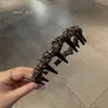 Outono 2025 Faixa de Cabelo Clássica Coreana Estampa de Leopardo Dentes Ondulados Faixa de Cabelo Fofa com Topo Alto Presilha de Cabelo Acessório de Cabelo