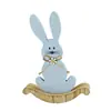Venta al por mayor del fabricante Decoración de Pascua Conejito Lindo Artesanías de Madera Adornos Tablero de Densidad Contrachapado de Madera Adornos