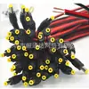 Cabo de alimentação DC com núcleo de cobre puro conector de alimentação para câmera de vigilância fio macho vermelho e preto fonte de alimentação centralizada cabeça 12v 24v