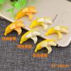 Plátano pelado accesorios de resina DIY material para funda de teléfono de crema DIY accesorios para el cabello hechos a mano DIY accesorios de cordón para el cabello