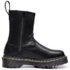 Botas Chelsea con Cremallera Lateral Transfronteriza 2976 para Mujer Suela Gruesa Botas de Motocicleta para Mujer Piel Genuina Nappa Suela de Plataforma Banda Elástica