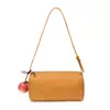 Bolso Cilindro Tejido de Moda Retro para Mujer 2026 Nuevo Bolso de Mano de Moda Bolso Cruzado Casual para Hombro