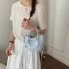 Bolso Cubo de Nicho de Nuevo Estilo Coreano de Moda, Elegante y a la Moda, Bolso Cruzado de PU de Gama Alta, Bolso de Mano para Viajar para Mujer