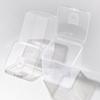 Caja de Almacenamiento para Borla de Maquillaje de Malvavisco con Cabeza de Gancho Caja de Plástico Cuadrada a Prueba de Polvo Portátil Multifuncional Caja para Borla de Maquillaje