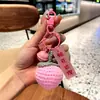 Colgante de peluche tejido a crochet cosas buenas suceden lana tejida a mano Caqui bueno Caqui suceden llavero para bolso accesorios pequeños