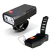Luces para Bicicleta Doble LED Recargables Luz Fuerte para Montar de Noche Luz Delantera Montaña de Noche Luz Trasera Creativa Luz Trasera Equipo de Ciclismo