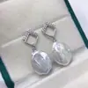 Brincos de Pérola Irregular Quadrada Barroca de Água Doce Natural Zhuji Pérola Brincos Stud Feminino Temperamento Alta Qualidade Brincos Atacado Dropshipping