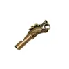 Pito de grifo de latón colgante para llavero de coche, collar con pito de supervivencia para exteriores para hombres y mujeres, colgante para bolsa