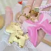 Año del Caballo Oro Puro 999 Llavero Riqueza Instantánea Caballo Dorado Rosa Lazo Grande Colgante Regalo Pequeño Mayoreo