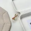 Nuevo Anillo de Esmalte Apilable con Diseño de Goteo Cruzado Microincrustado para Mujer Abierto Ajustable Nicho Alto Gama Versátil Anillo para Dedo Índice