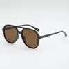 Gafas de sol estilo europeo y americano con doble puente y montura grande para hombre, gafas de sol de alta gama, geniales y elegantes, nuevo modelo 2025, gafas de sol personalizadas transfronterizas para mujer