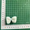 Tecido Bordado de Renda Doce de Início de Primavera Laço Estilo Fresco Preenchido com Algodão Acessório de Cabelo 3D Broche Acessórios para Roupa Sapato e Chapéu