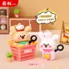 Lindo Nuevo Llavero Colgante de Cachorro Chef Muñeco 3D Llavero Colgante Exquisito para Mochila de Pareja Venta al por Mayor