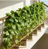 Simulación 66 piezas 3D Hoja de Uva Enredadera Planta de Vid Hojas Techo de Tubería Decoración Enredadera de Hoja Verde