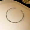 Pulseira Aberta Europeia e Americana Transfronteiriça de Zircônia Cravejada de Diamantes Pulseira Elegante de Alto Nível de Luxo Leve Nicho Versátil Joias da Moda para Mulheres