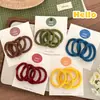 Set de Diademas Elásticas de Colores para Niñas Otoño e Invierno Sujetadores de Cola de Caballo Diademas Básicas Estilo Coreano Bandas Elásticas Accesorios para el Cabello