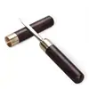 Cuchillo de té Damascus de palo de rosa ébano cuchillo para té Pu'er dispositivo especial para abrir pasteles de té cuchillo para despegar té aguja de té de alta gama
