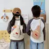 Bolso Cruzado de Hombro de Lana de Cordero Nuevo Otoño e Invierno Transfronterizo Gato Lindo Dibujo Animado Versátil Versión Coreana Ins Bolso de Pecho para Niños