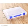 Caixa de arquivo de plástico transparente A4 para atacado, caixa de dados portátil, caixa de armazenamento, caixa organizadora de mesa para contas, papel de teste