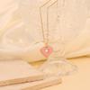 [Ice Meng] Collar de acero inoxidable con colgante de amor multicolor de moda, joyería transfronteriza entre Europa y Estados Unidos por N160