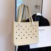 Bolsa Cruzada de Moda para Mujer Eva de Source Supply Almacenamiento para Baño Bolsa con Agujeros de Gran Capacidad Se Puede Personalizar con Logo de Marca