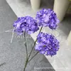 Hortênsia de 3 Cabeças Novo Casamento Buquê de Hortênsia Artificial Decoração de Corredor de Casamento Parede de Flores de Fundo Atacado em Estoque