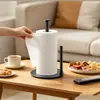 Suporte de Papel Toalha de Bancada para Casa, Simples Suporte de Rolo de Papel Toalha para Cozinha, Papel Toalha, Suporte Organizador e Armazenamento de Filme Plástico