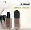 Botella de Base de Maquillaje Líquida con Esencia Personalizada 30ml Botella de Protector Solar Botella de Relleno Tapa Negra Mate Botella de Vidrio Cuadrada para Muestra de Loción