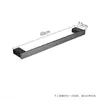 Acero Inoxidable 304 Gris Pistola Almacenamiento de Baño Toallero Baño Todo Cobre Toallero Barra para Toallas Montada en Pared Barra Única