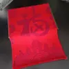 Bufanda Roja China Reunión Anual Reunión de Estudiantes Set de Bufandas Bordado con Logo Impresión Regalo Bufanda Roja Grande