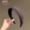 Diadema de moda Dongdaemun con estampado de leopardo, estilo coreano, diadema de alta cobertura para peinar el cabello, un accesorio de alta gama y versátil para salidas