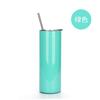 Copo Térmico de Aço Inoxidável com Canudo Reto 600ml Copo de Água Personalizado DIY Impresso Foto Logotipo Copo Térmico com Canudo