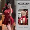 2025 nueva lencería sexy sexy cheongsam clásico pijama tentación pasión cama vergüenza deseo puro camisa traje