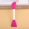 [Personalizado da Fonte] Conjunto de Pincéis para Máscara Facial e Ferramentas de Beleza Multicor de Lado Duplo com Ângulo e Planos em Silicone TPR