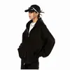 Sudadera de punto pesada de 420 g para hombre y mujer, Chaqueta de estilo idéntico para parejas, Sudadera con capucha gris versátil para primavera y otoño, Moderna