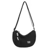 Moda de Verano Tela de Nylon Color Sólido para Mujer 2026 Gran Capacidad Fresco Nuevo Estilo Simple Casual Bolso de Hombro Cruzado tipo Almohada