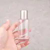 30ml50ml100ml Frasco Cilíndrico com Tampa de Rosca para Recarga de Perfume Frasco de Perfume com Tampa de Rosca Vidro Spray Frasco Vazio Portátil