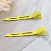 5,5CM clipe de cabelo sem costura cor de doce clipe de cabelo feminino menina diy clipe fofo clipe de metal geométrico ponta de clipe