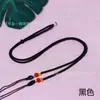 Colgante Cruz Cuenta Dzi Ajustable Joyería de Jade Turquesa Esmalte Accesorio Cuerda para Cuello Cadena Clavicular Cuerda