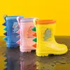 Botas de Lluvia para Niños Comercio Transfronterizo Antideslizantes Suela Suave Ligeras de Media Pantorrilla Botas de Lluvia para Niños y Niñas de 2 a 10 Años