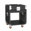 Gabinete de Amplificador 8U16U Caixa de Som Mixer Projetor Tampa Superior Hidráulica Rack Uso em Palco Maleta de Voo