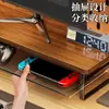 Suporte Elevador para Computador Armazenamento de Mesa Suporte para Monitor Estação de Trabalho Multifuncional para Escritório Display de Mesa Suporte para Computador