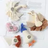 Enfeites Pendentes Frescos e Simples Estilo Coreano, Enchimento de Algodão 3D, Acessórios, Formato de Coração Cisne Palhaço Materiais de Tecido Feitos à Mão, Acessórios de Broche