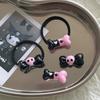 Dulce fresco y2g serie coolomi clip pequeño anillo para pelo de bebé ins estilo oscuro lazo mini pasador tocado